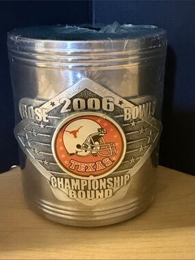 Vintage -2006 Rose Bowl Texas Championship Bound Metal Collectible Cup holder